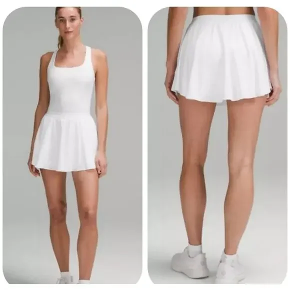 Lululemon Narrow Waistband Tennis Skirt White Athletic Skort Shorts size 2 XS - Picture 3 of 12